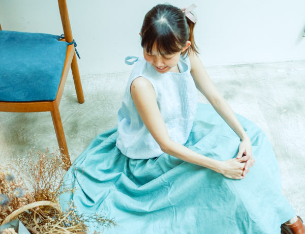 大人に似合う春色のリネン。「Atelier Fuwari アトリエふわり」展示会